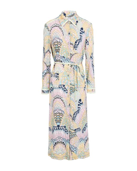 LEONARD Paris White Midi-Kleid
