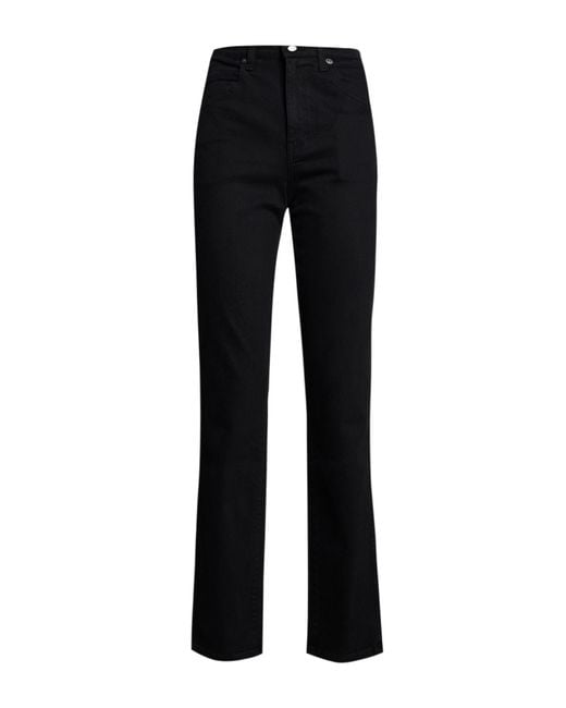 Khaite Black Jeans Cotton, Polyurethane