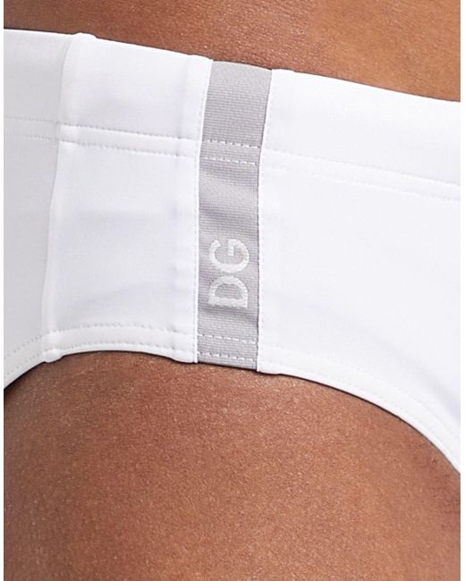 Dolce & Gabbana Bikinislip & Badehose in White für Herren