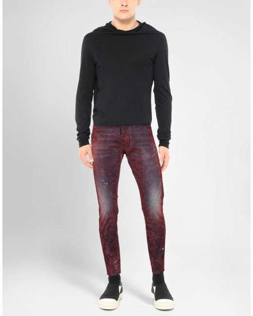 DSquared² Red Denim Pants for men