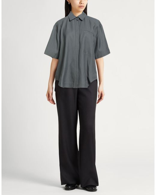 Loulou de Saison Gray Shirt Viscose, Linen