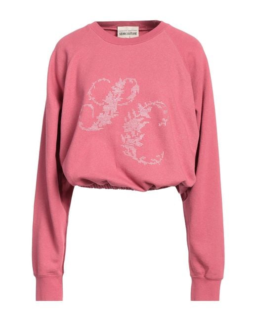 Semicouture Pink Sweatshirt