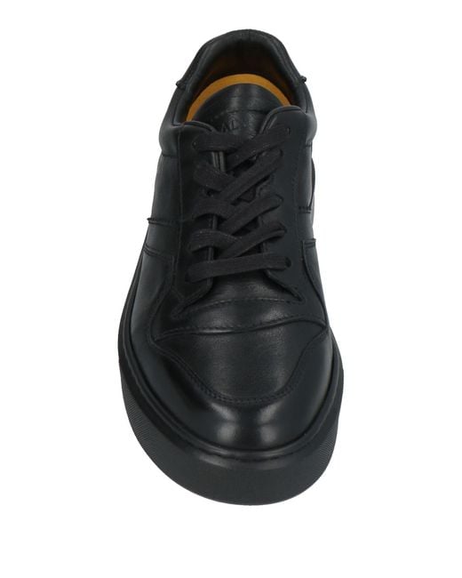 Doucal's Black Sneakers Leather for men