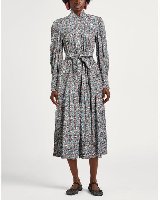 Weekend by Maxmara Gray Midi Dress