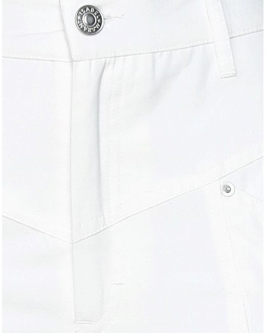 Isabel Marant Cotton Pants in White - Lyst