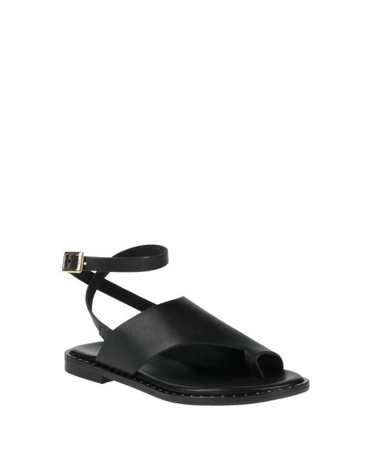Ottod'Ame Black Thong Sandal Leather
