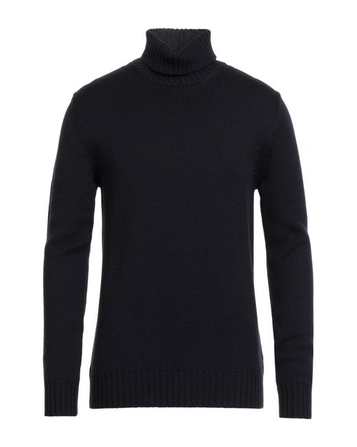 Alpha Studio Blue Turtleneck for men