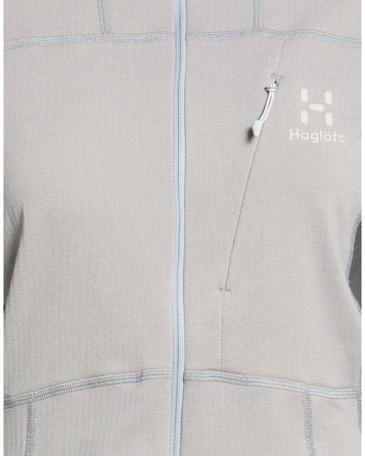 Haglöfs Gray Light Sweatshirt Recycled Polyester, Elastane