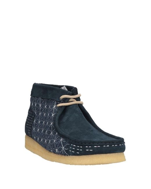 Clarks Blue Ankle Boots for men