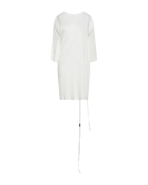 Ann Demeulemeester White Mini-Kleid