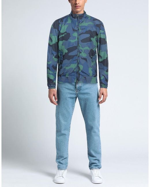 Woolrich Blue Jacket Polyester for men