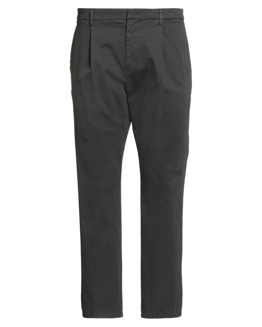 Dondup Gray Pants Cotton, Elastane for men