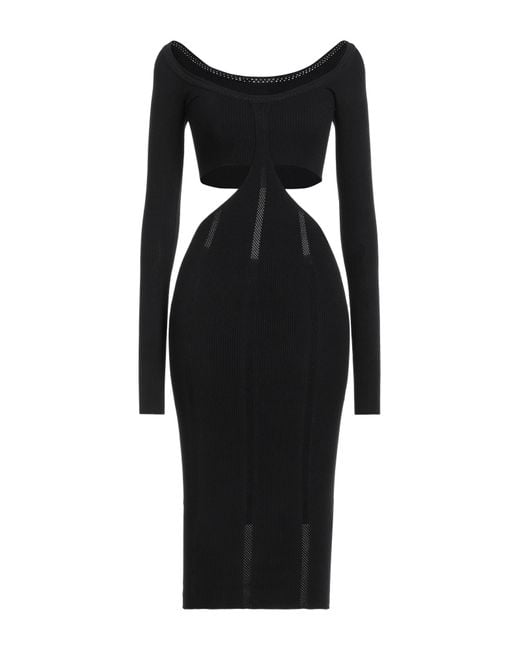 Philosophy Di Lorenzo Serafini Black Midi Dress