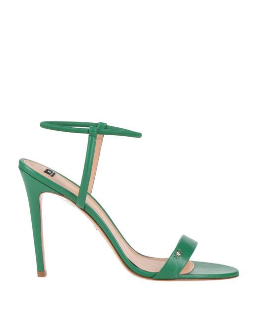 Elisabetta Franchi Green Sandals