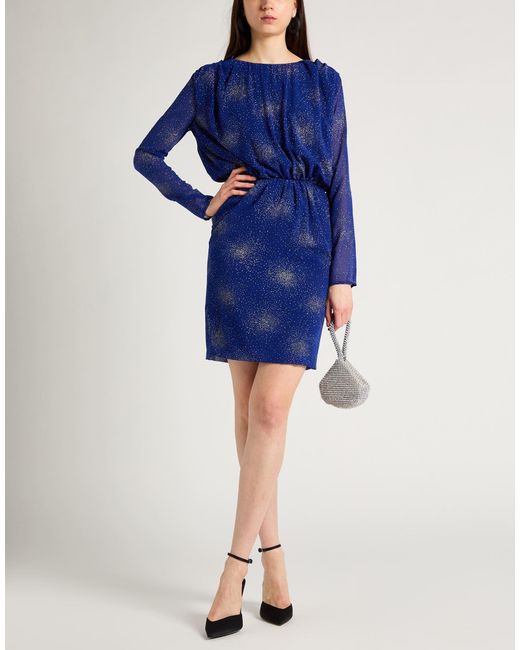 MSGM Blue Mini Dress Polyester