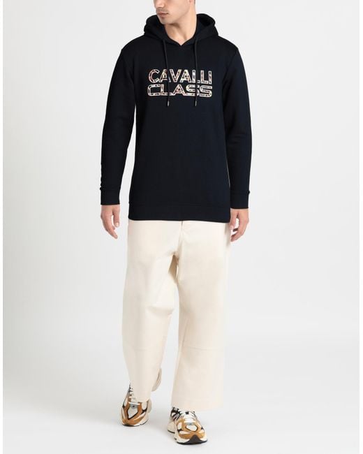 Class Roberto Cavalli Blue Sweatshirt for men