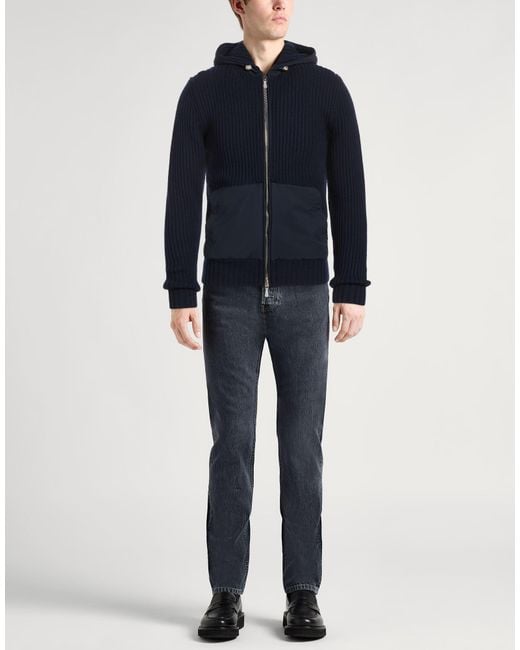 Eleventy Blue Midnight Cardigan Wool for men