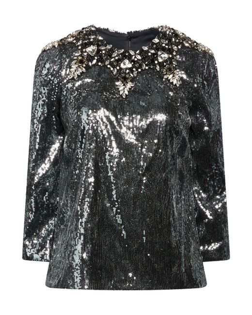 Dolce & Gabbana Black Top Polyester, Glass, Nylon