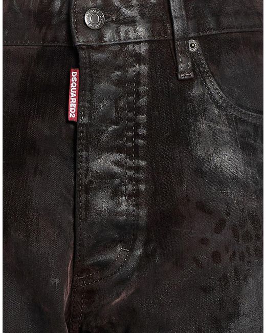 DSquared² Black Jeans Cotton, Polyester, Elastane