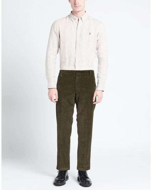 Paolo Pecora Green Trouser for men