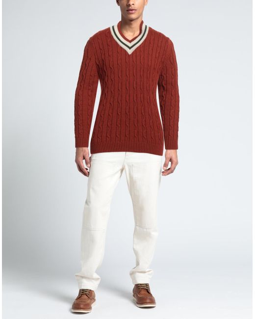Daniele Alessandrini Red Sweater for men