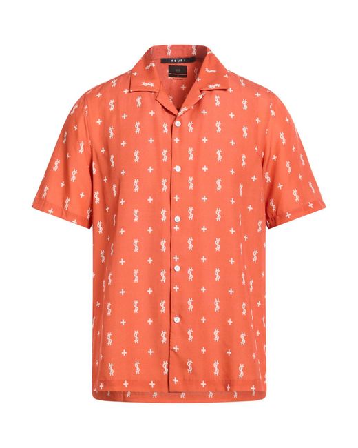 Ksubi Orange Shirt for men