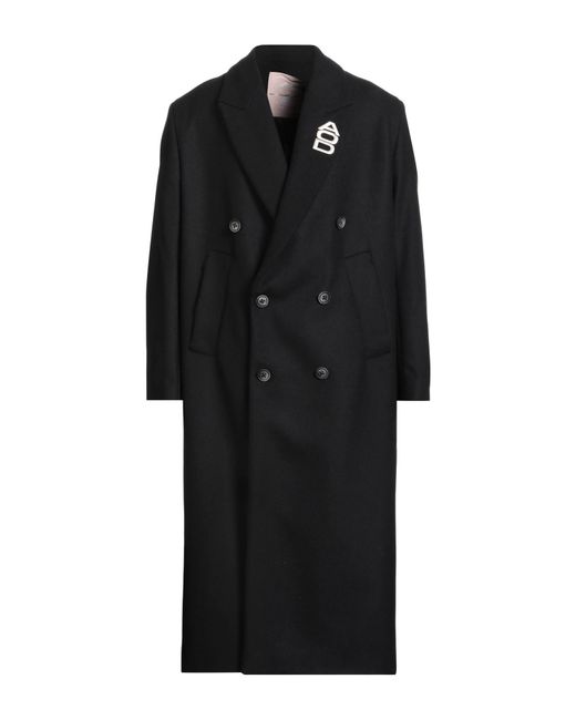 AN OTHER DATE Black Coat Wool, Polyamide, Cashmere for men