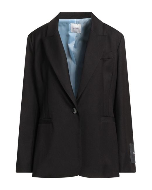 Motel Black Blazer Polyester, Viscose, Elastane