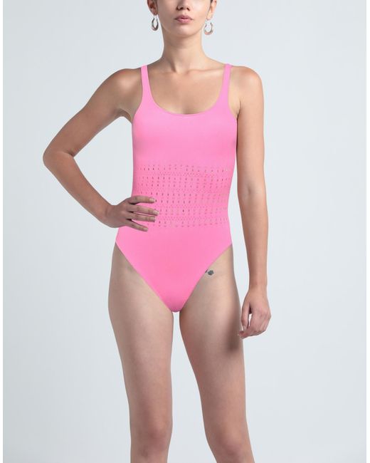 Alaïa Pink One-piece Swimsuit