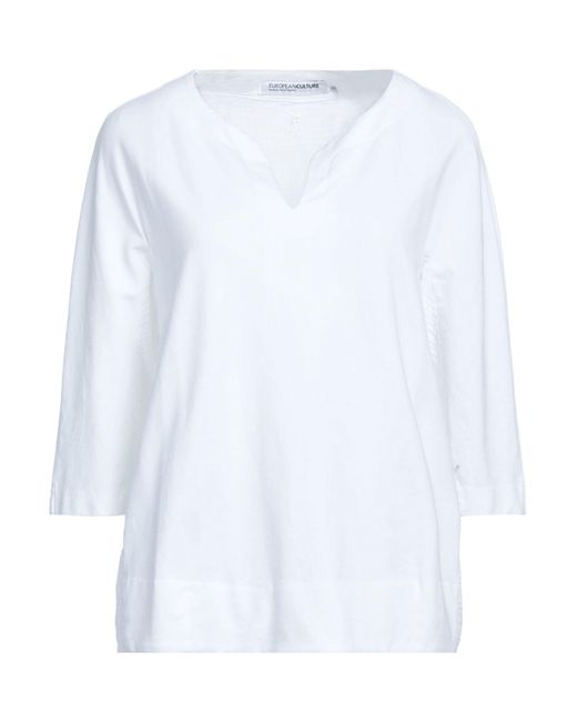 European Culture White Sweatshirt