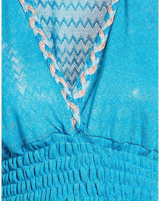 PHO® Firenze Blue Top Viscose, Polyester, Polyamide