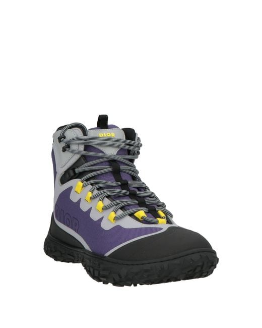 Dior Blue Ankle Boots Synthetic Material, Textile Fibers for men
