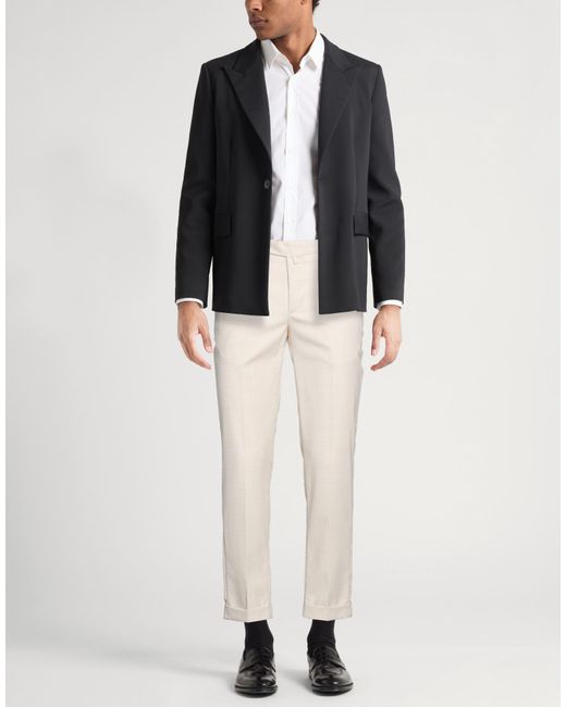 Barbati Natural Pants Polyester, Viscose, Wool, Elastane for men