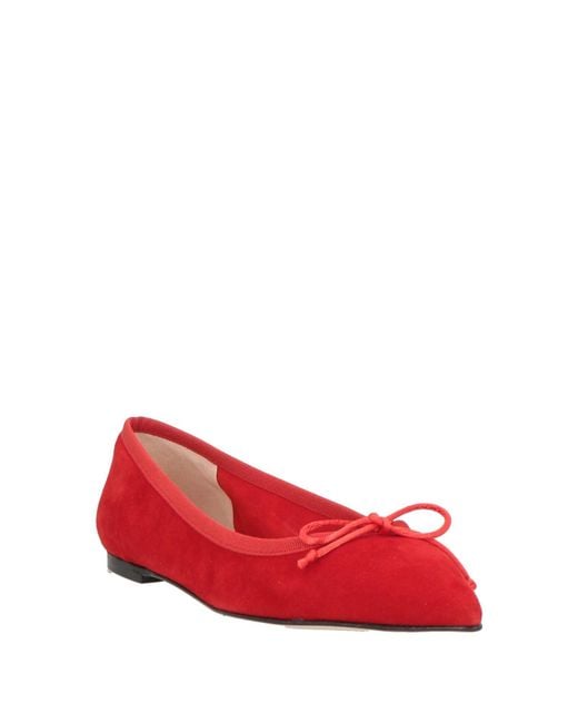 Status Red Ballet Flats