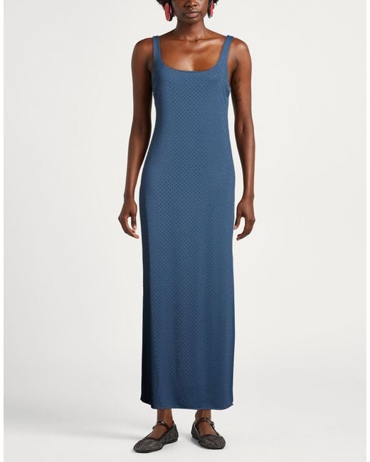 Fisico Blue Slate Maxi Dress Polyamide, Elastane