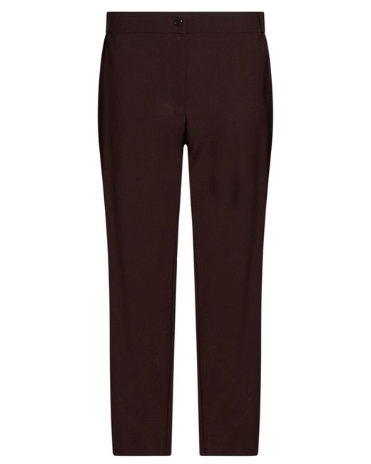 Ottod'Ame Brown Pants Polyester, Virgin Wool, Elastane