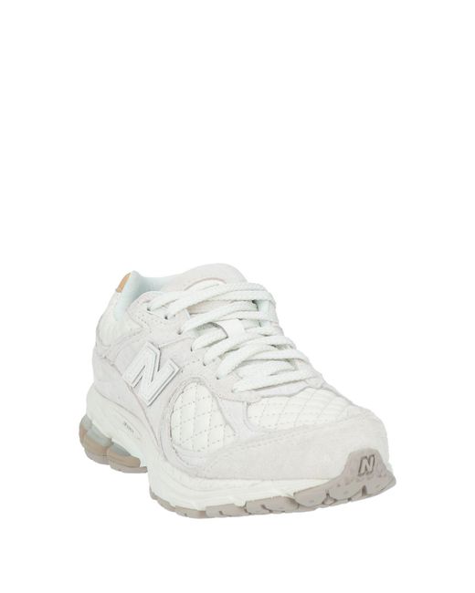 New Balance White Cream Sneakers Leather