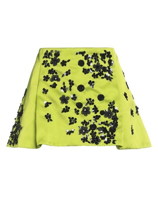 DES_PHEMMES Yellow Mini Skirt