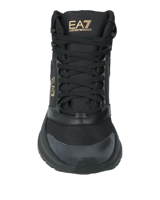 EA7 Black Ankle Boots for men