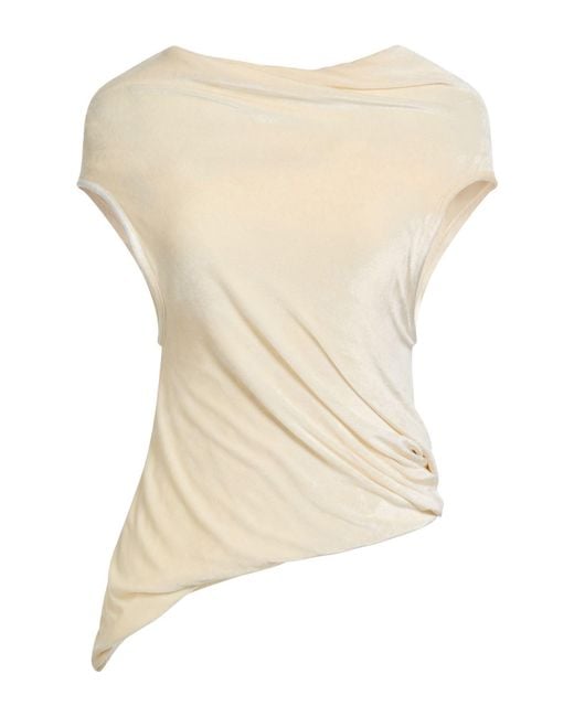 Rick Owens Natural Top Viscose, Polyamide