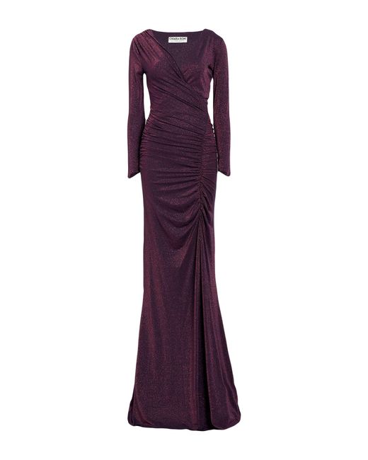 La Petite Robe Di Chiara Boni Purple Maxi Dress Polyamide, Viscose, Elastane, Polyester