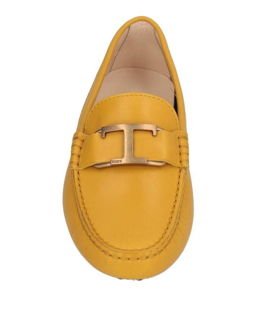 Tod's Yellow Marigold Loafers Leather