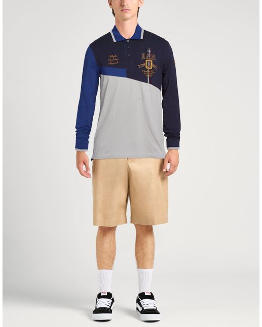 Aeronautica Militare Blue Polo Shirt for men