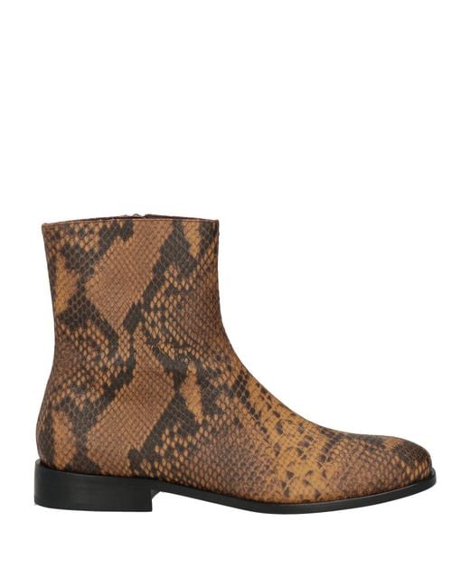 Dries Van Noten Brown Ankle Boots