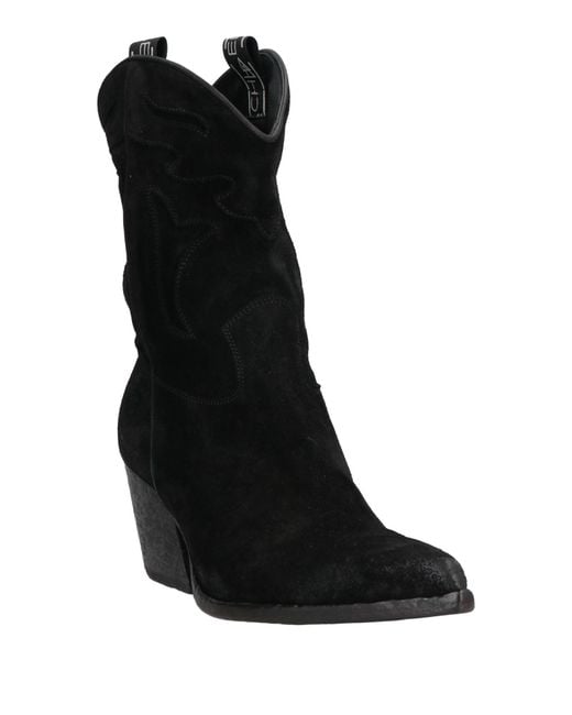 Elena Iachi Black Ankle Boots