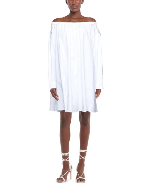Grifoni White Mini Dress Acetate, Silk
