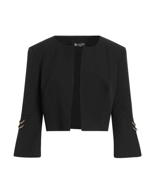 Camilla Black Jacket Polyester, Elastane