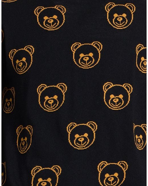 Moschino Black Sweater Polyamide, Elastane for men