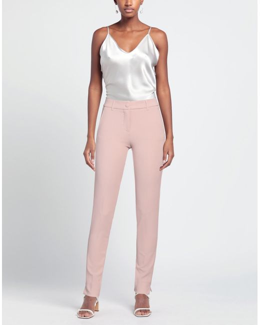 Rebel Queen Pink Pants Polyester, Elastane