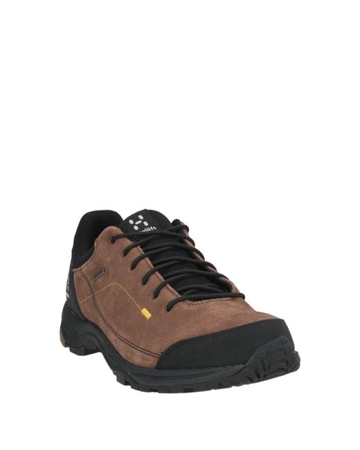 Haglöfs Brown Sneakers Leather, Textile Fibers